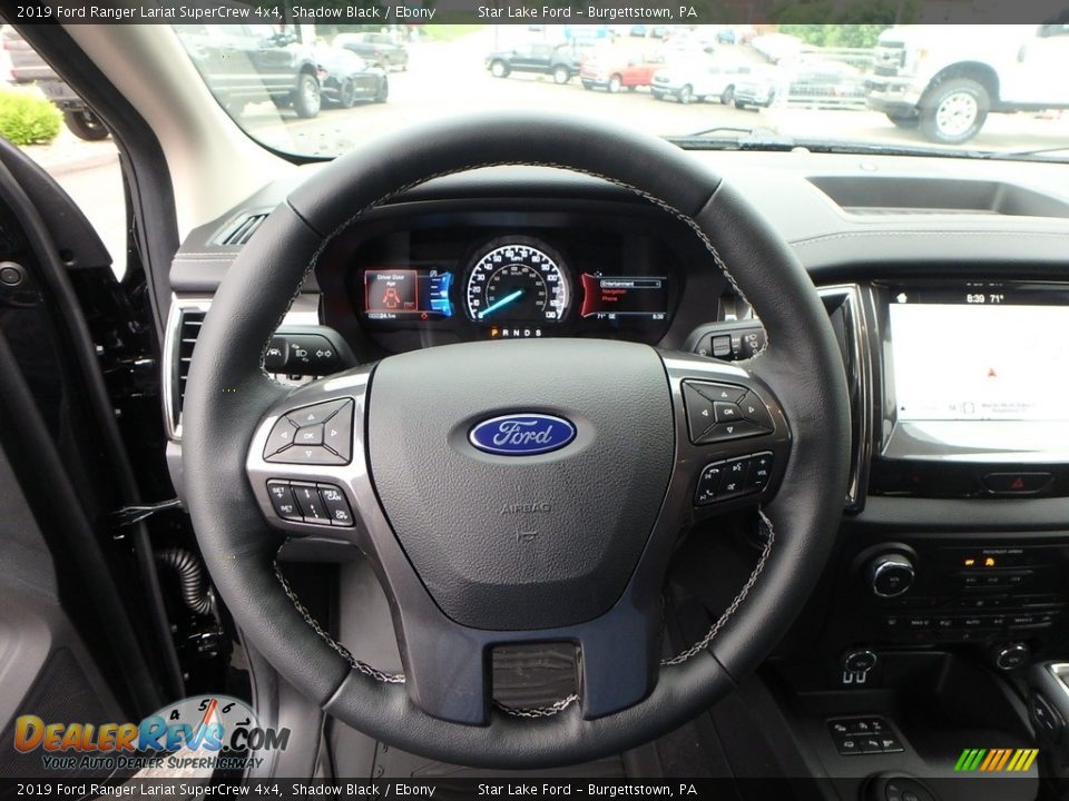 2019 Ford Ranger Lariat SuperCrew 4x4 Steering Wheel Photo #17