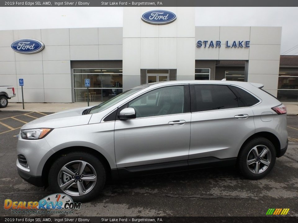 2019 Ford Edge SEL AWD Ingot Silver / Ebony Photo #1