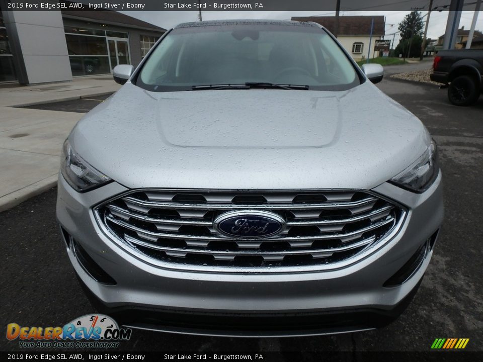 2019 Ford Edge SEL AWD Ingot Silver / Ebony Photo #2