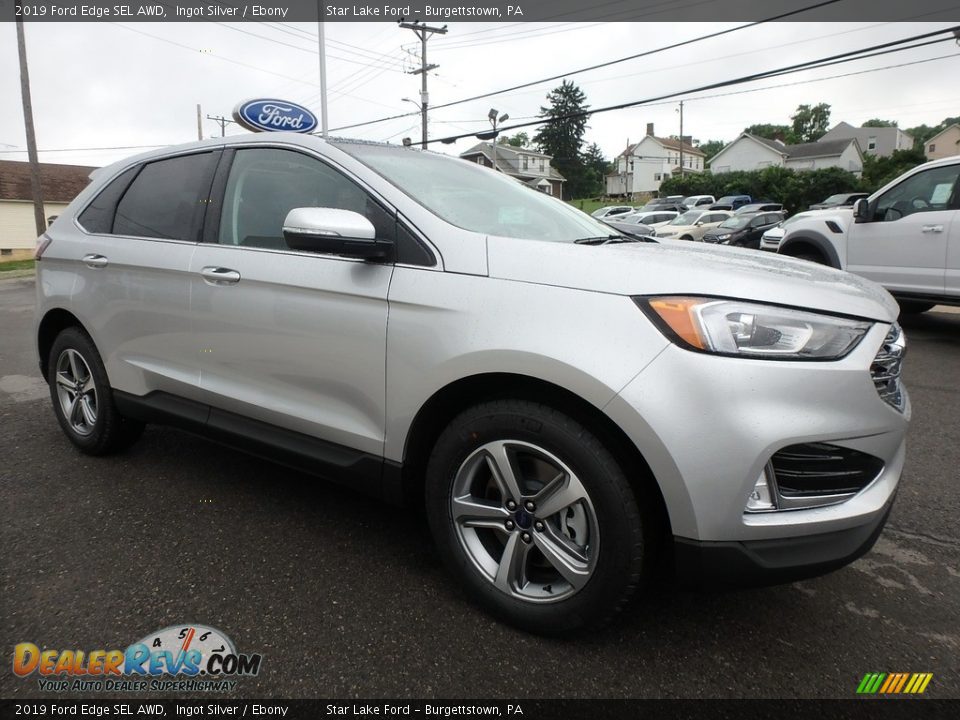 2019 Ford Edge SEL AWD Ingot Silver / Ebony Photo #3