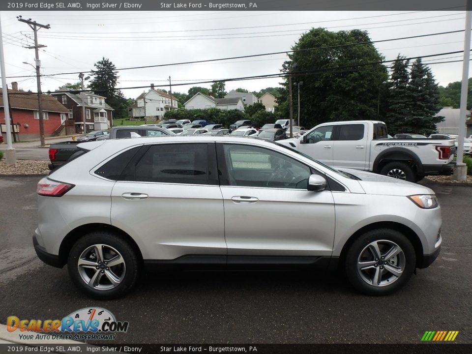2019 Ford Edge SEL AWD Ingot Silver / Ebony Photo #4