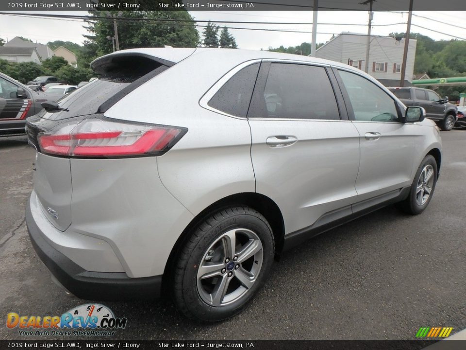 2019 Ford Edge SEL AWD Ingot Silver / Ebony Photo #5