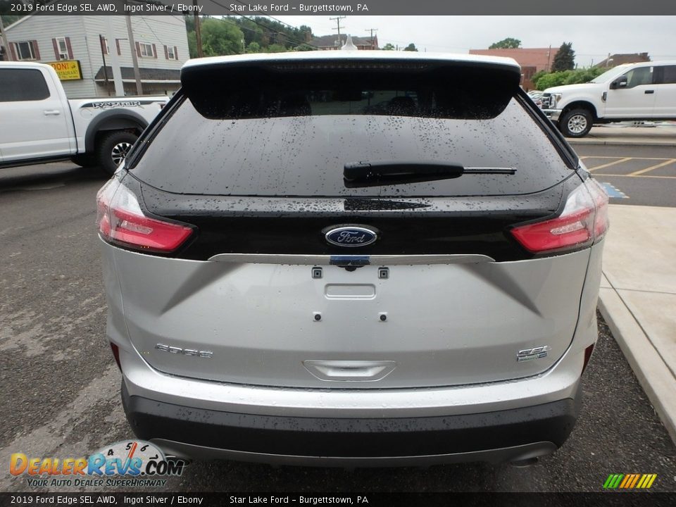 2019 Ford Edge SEL AWD Ingot Silver / Ebony Photo #6