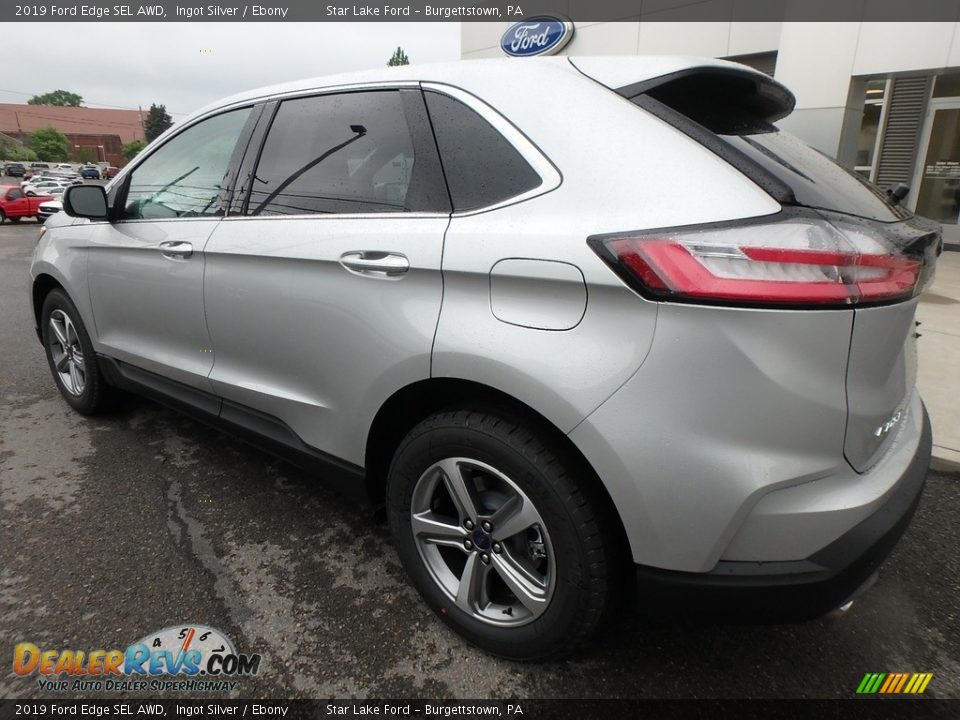 2019 Ford Edge SEL AWD Ingot Silver / Ebony Photo #8