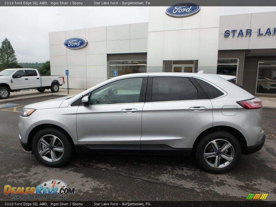 2019 Ford Edge SEL AWD Ingot Silver / Ebony Photo #9