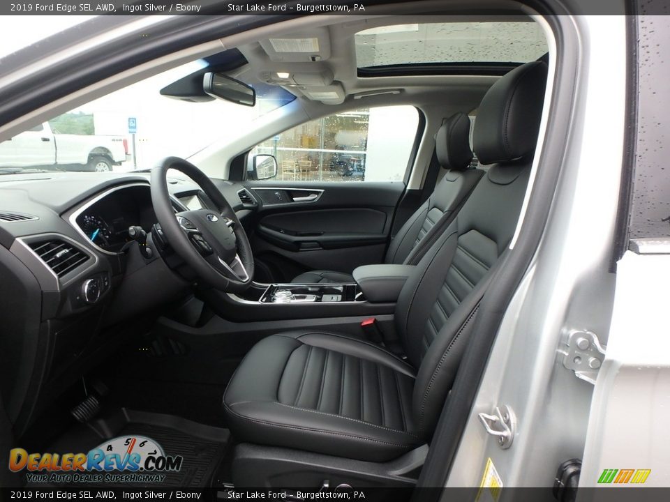 2019 Ford Edge SEL AWD Ingot Silver / Ebony Photo #10
