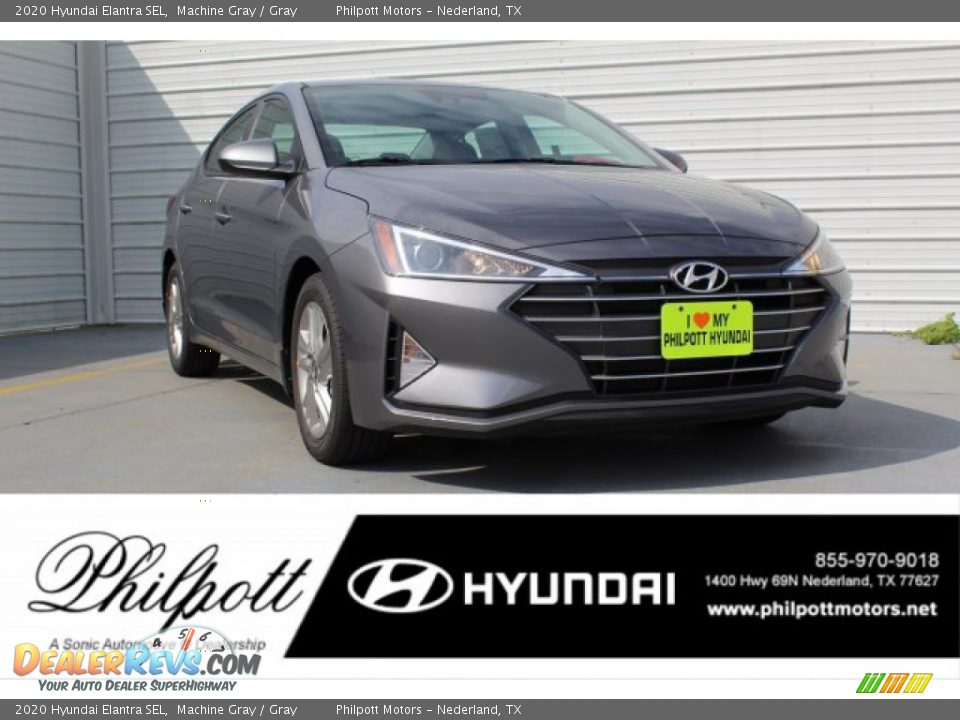 2020 Hyundai Elantra SEL Machine Gray / Gray Photo #1
