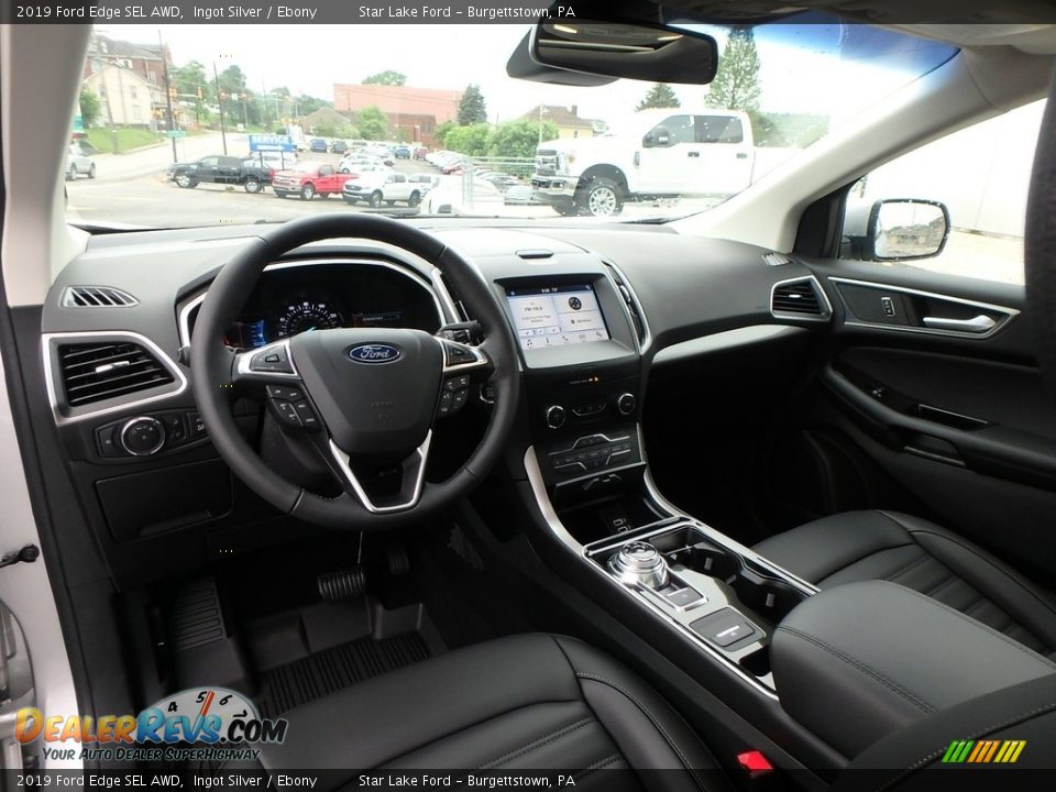 2019 Ford Edge SEL AWD Ingot Silver / Ebony Photo #12