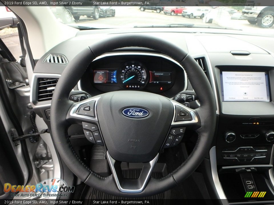 2019 Ford Edge SEL AWD Ingot Silver / Ebony Photo #17