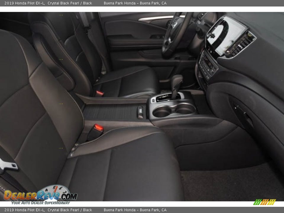 2019 Honda Pilot EX-L Crystal Black Pearl / Black Photo #34