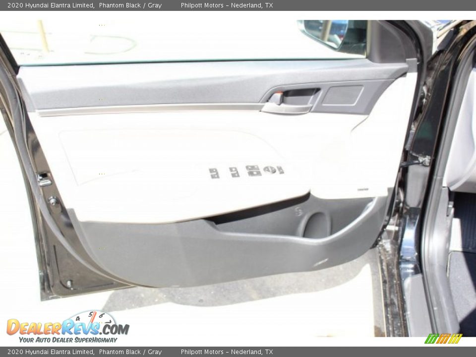 2020 Hyundai Elantra Limited Phantom Black / Gray Photo #8