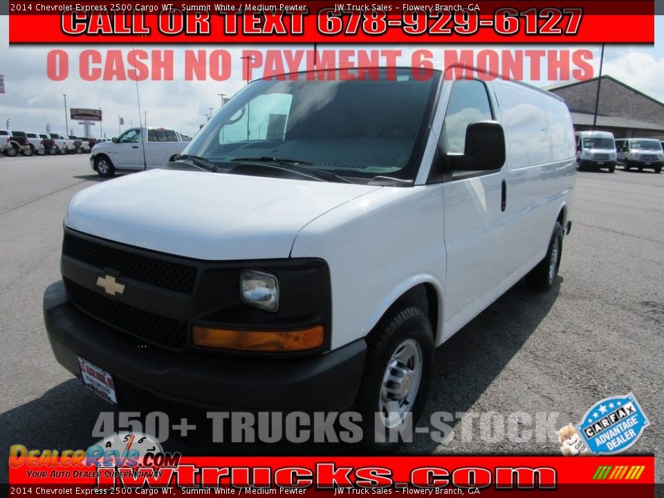 2014 Chevrolet Express 2500 Cargo WT Summit White / Medium Pewter Photo #1