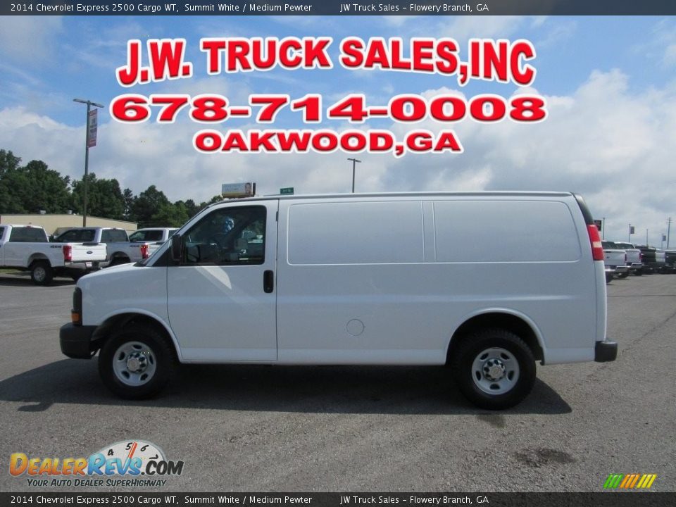 2014 Chevrolet Express 2500 Cargo WT Summit White / Medium Pewter Photo #2