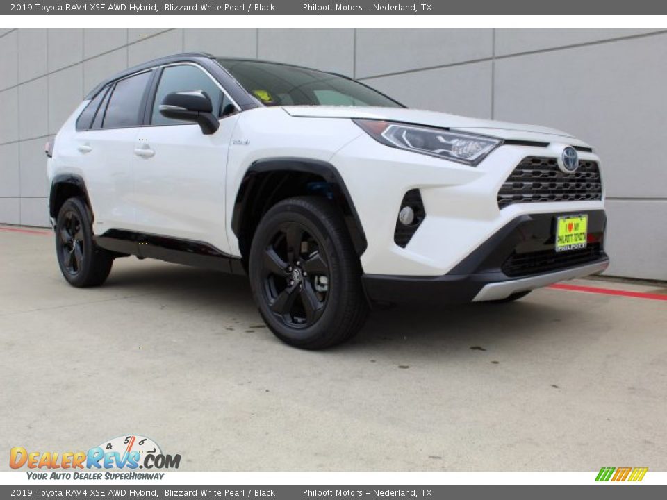 2019 Toyota RAV4 XSE AWD Hybrid Blizzard White Pearl / Black Photo #2