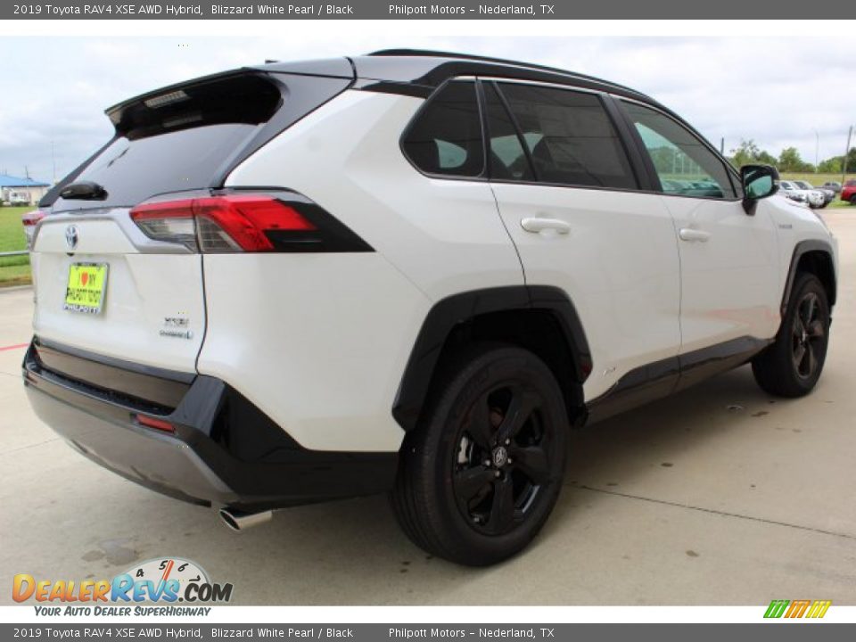 2019 Toyota RAV4 XSE AWD Hybrid Blizzard White Pearl / Black Photo #8