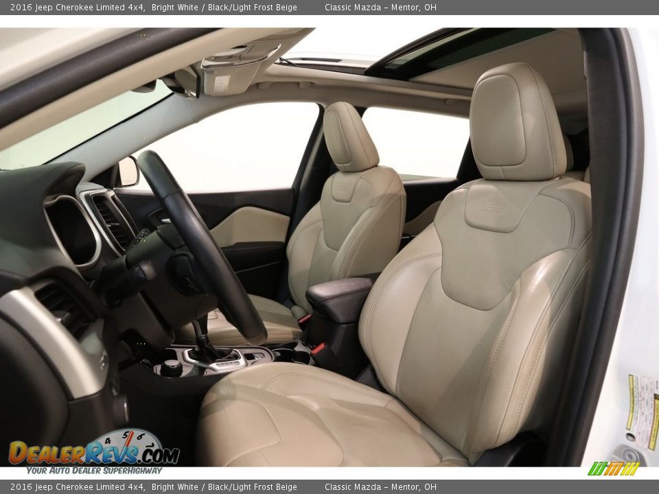 2016 Jeep Cherokee Limited 4x4 Bright White / Black/Light Frost Beige Photo #5