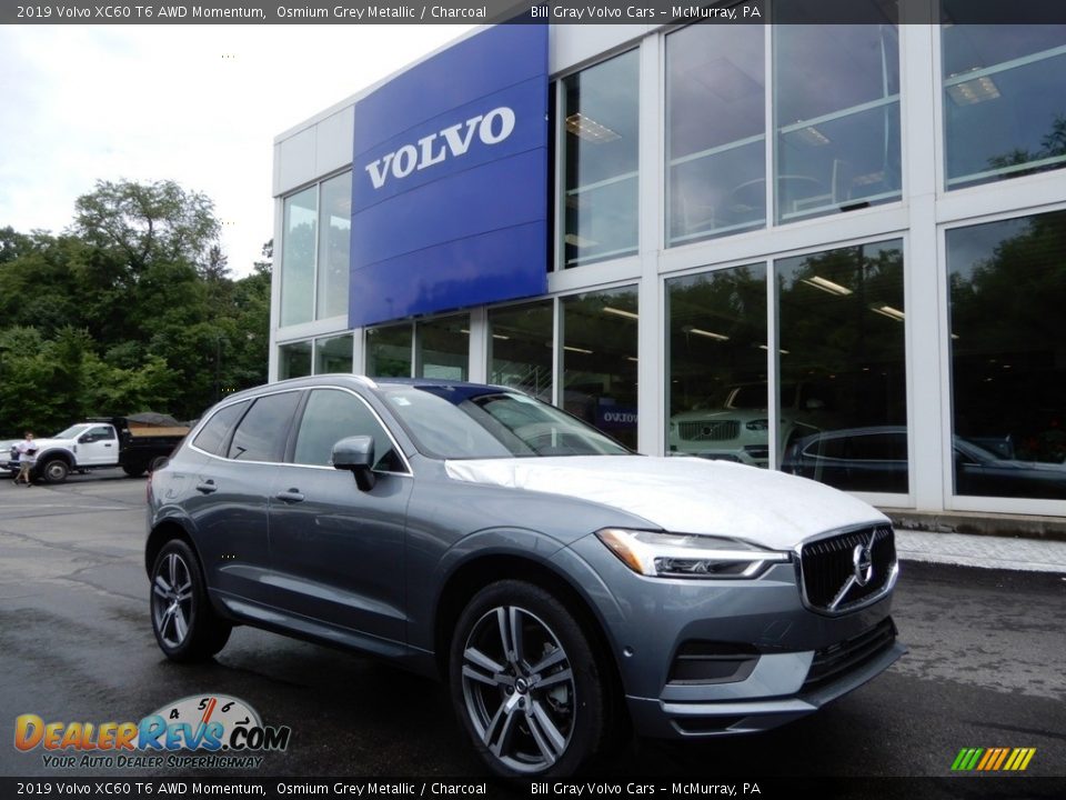 2019 Volvo XC60 T6 AWD Momentum Osmium Grey Metallic / Charcoal Photo #1