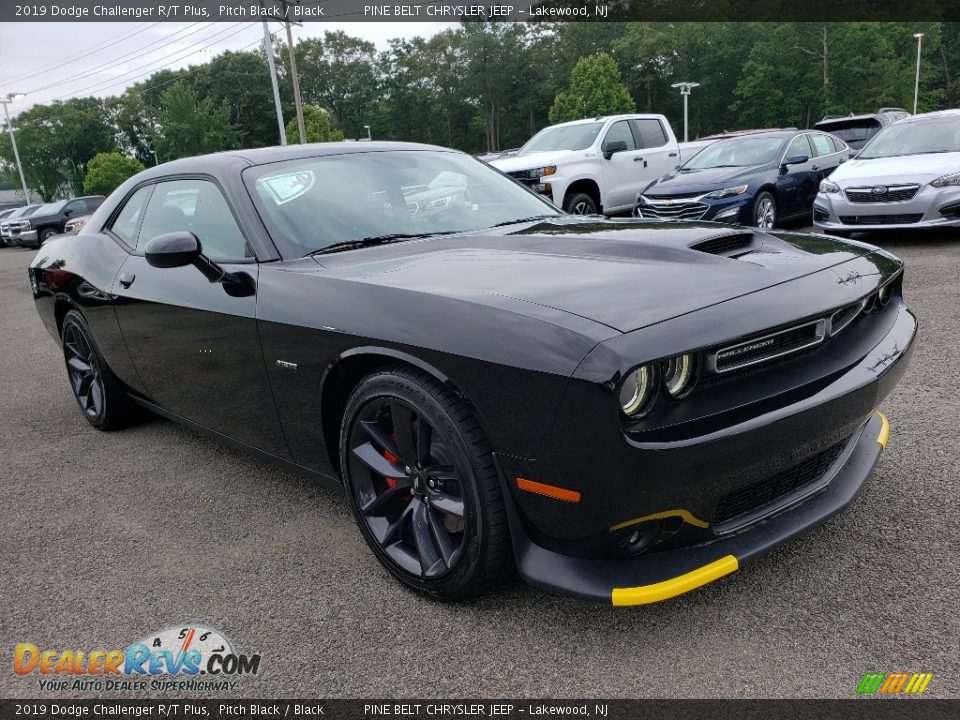 2019 Dodge Challenger R/T Plus Pitch Black / Black Photo #1