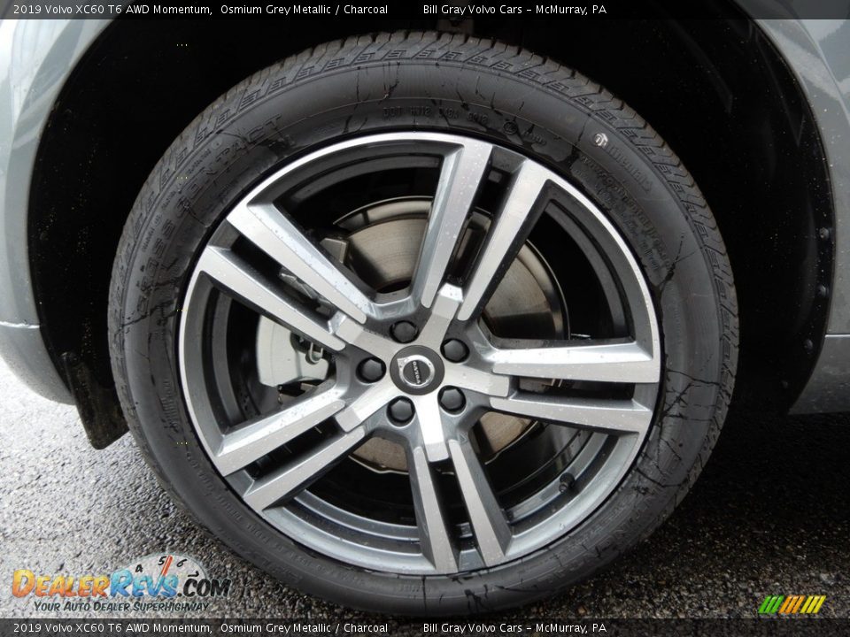 2019 Volvo XC60 T6 AWD Momentum Osmium Grey Metallic / Charcoal Photo #6
