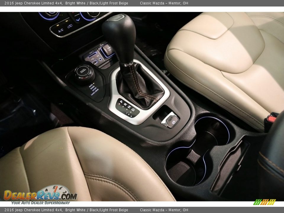 2016 Jeep Cherokee Limited 4x4 Bright White / Black/Light Frost Beige Photo #16