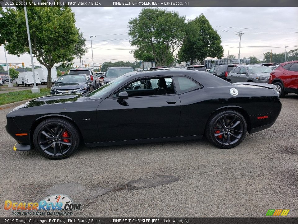 2019 Dodge Challenger R/T Plus Pitch Black / Black Photo #3