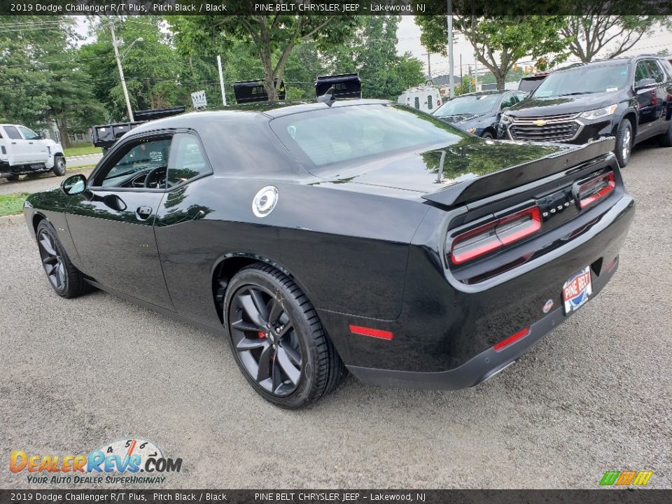 2019 Dodge Challenger R/T Plus Pitch Black / Black Photo #4