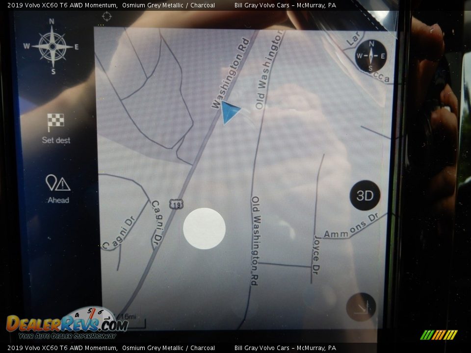 2019 Volvo XC60 T6 AWD Momentum Osmium Grey Metallic / Charcoal Photo #13