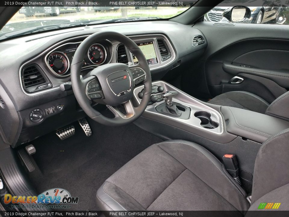 2019 Dodge Challenger R/T Plus Pitch Black / Black Photo #7