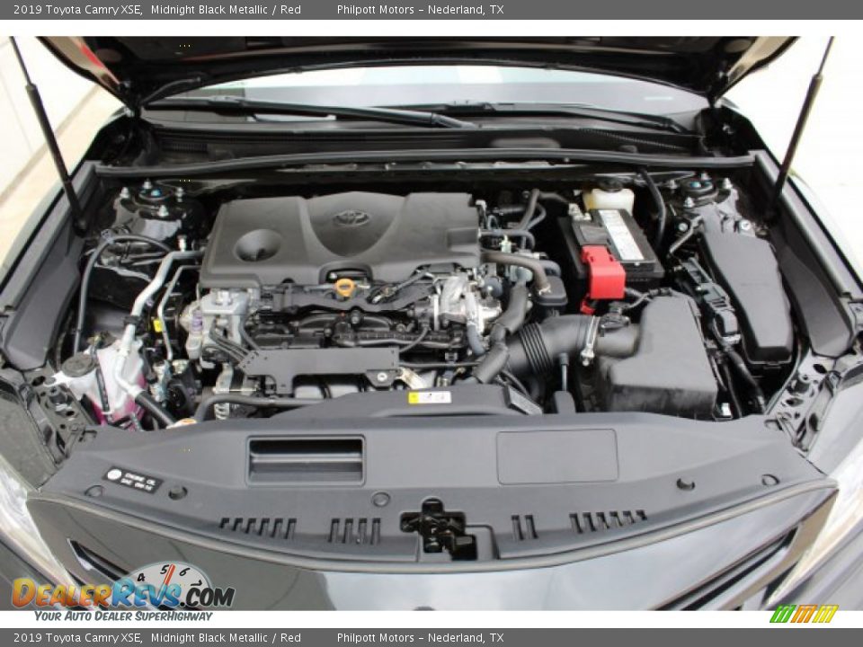 2019 Toyota Camry XSE Midnight Black Metallic / Red Photo #22