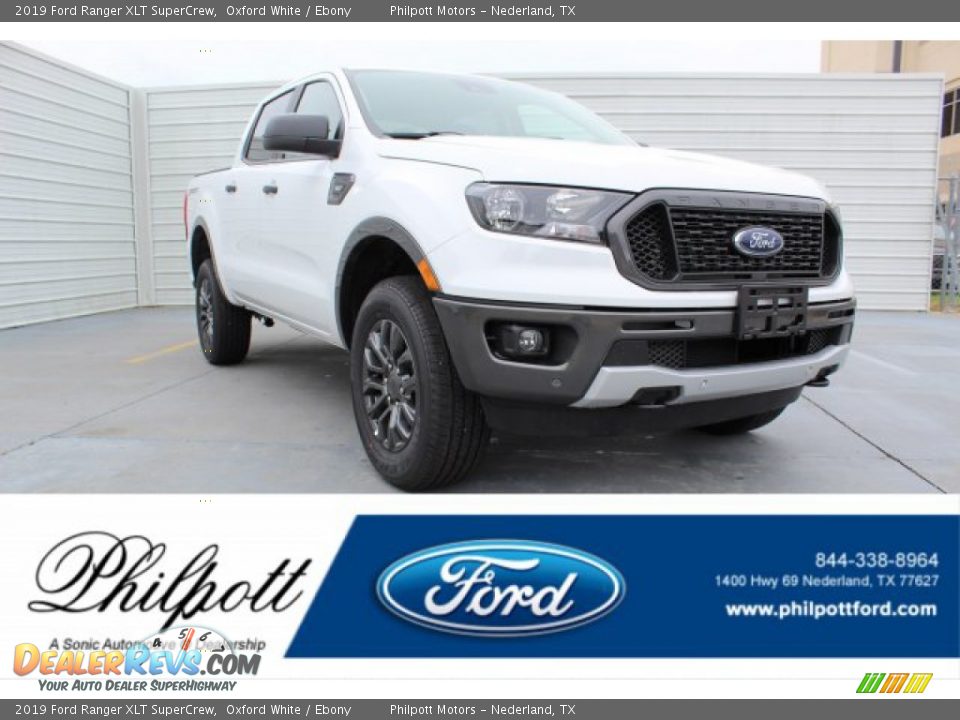 2019 Ford Ranger XLT SuperCrew Oxford White / Ebony Photo #1