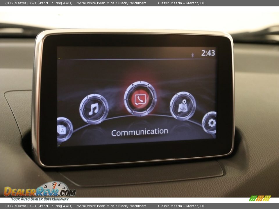 2017 Mazda CX-3 Grand Touring AWD Crystal White Pearl Mica / Black/Parchment Photo #11
