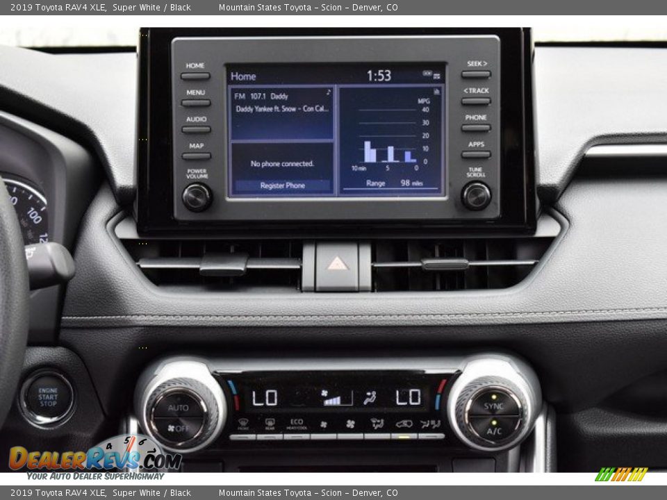 2019 Toyota RAV4 XLE Super White / Black Photo #9