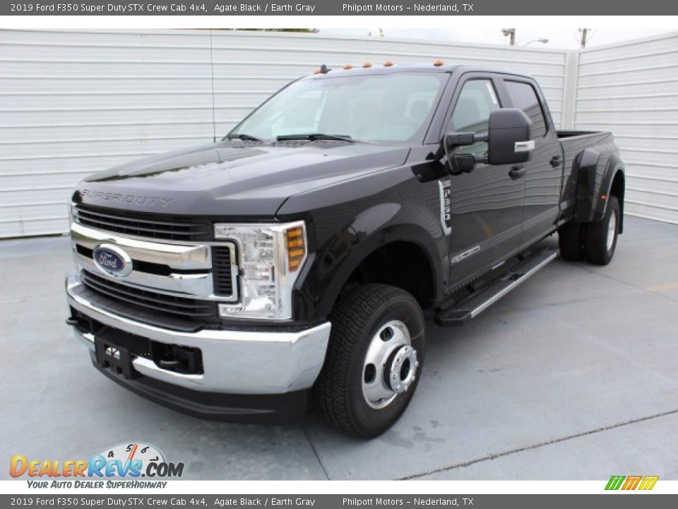 2019 Ford F350 Super Duty STX Crew Cab 4x4 Agate Black / Earth Gray Photo #4