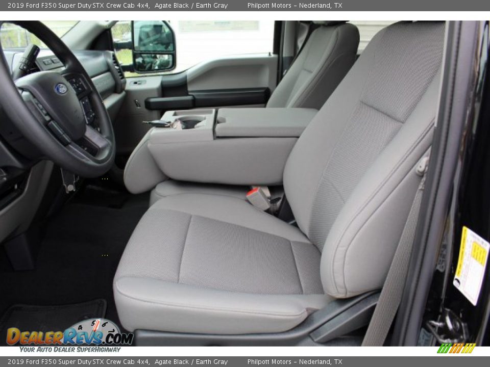 2019 Ford F350 Super Duty STX Crew Cab 4x4 Agate Black / Earth Gray Photo #11