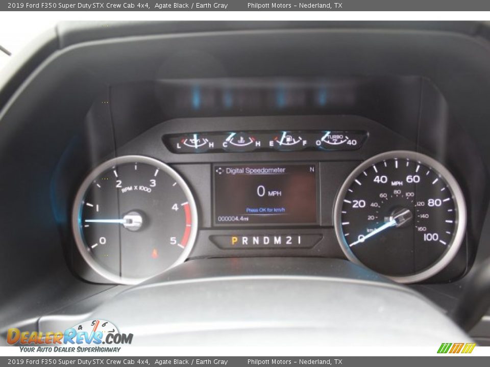 2019 Ford F350 Super Duty STX Crew Cab 4x4 Agate Black / Earth Gray Photo #14