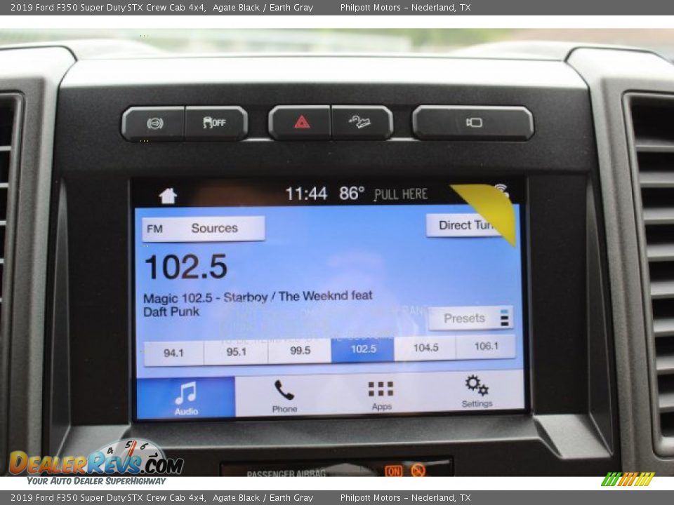 2019 Ford F350 Super Duty STX Crew Cab 4x4 Agate Black / Earth Gray Photo #15