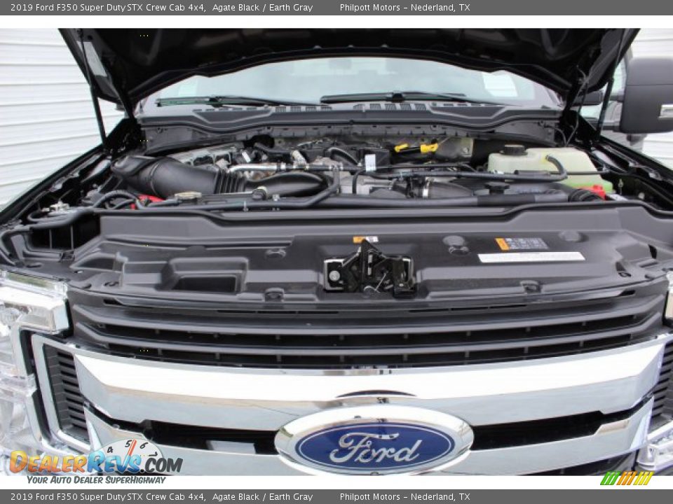 2019 Ford F350 Super Duty STX Crew Cab 4x4 Agate Black / Earth Gray Photo #21