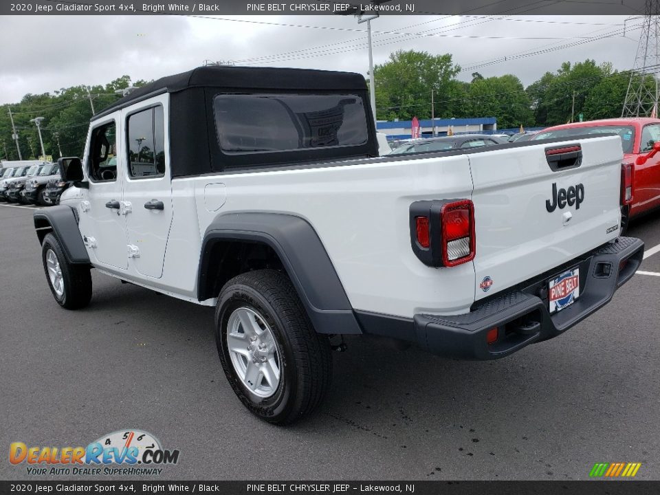 2020 Jeep Gladiator Sport 4x4 Bright White / Black Photo #4