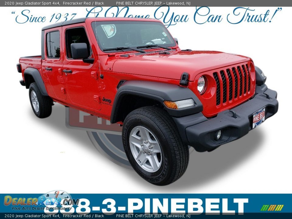 2020 Jeep Gladiator Sport 4x4 Firecracker Red / Black Photo #1