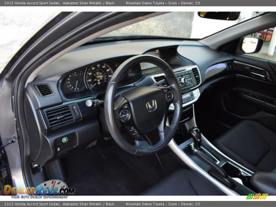 2013 Honda Accord Sport Sedan Alabaster Silver Metallic / Black Photo #10