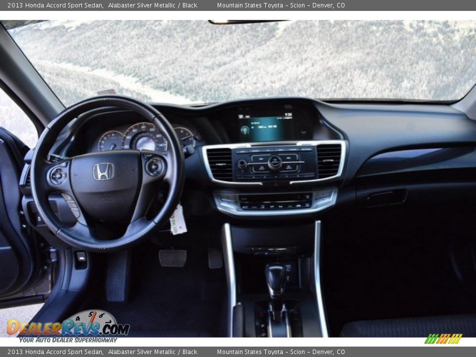 2013 Honda Accord Sport Sedan Alabaster Silver Metallic / Black Photo #13