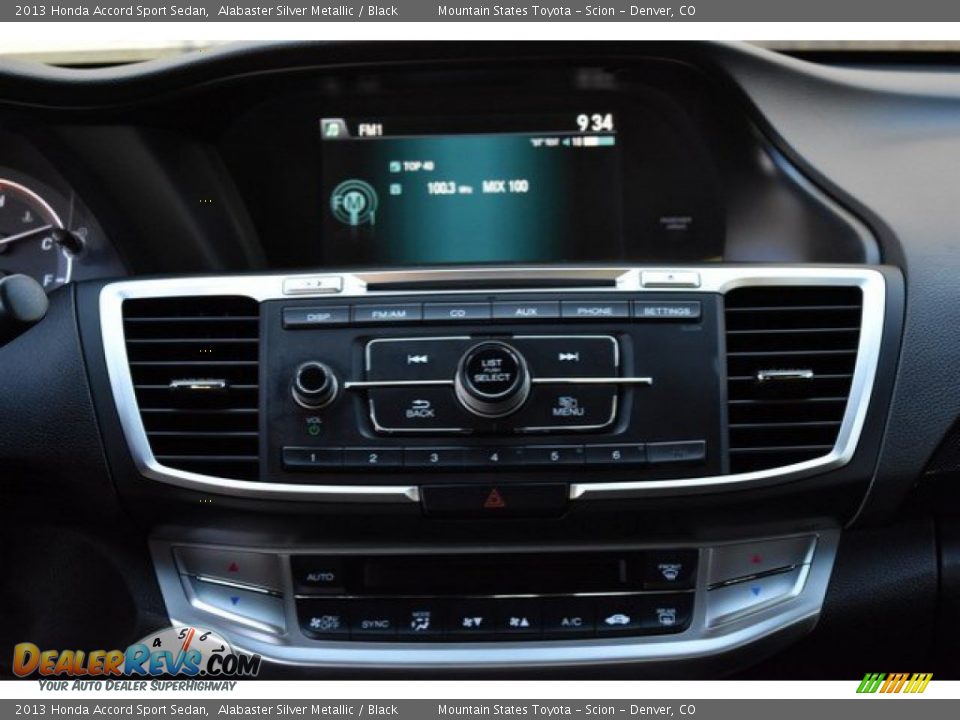 2013 Honda Accord Sport Sedan Alabaster Silver Metallic / Black Photo #14