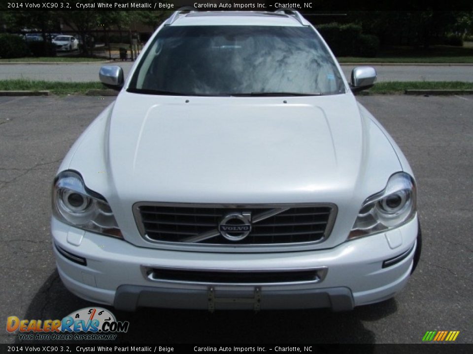 2014 Volvo XC90 3.2 Crystal White Pearl Metallic / Beige Photo #5