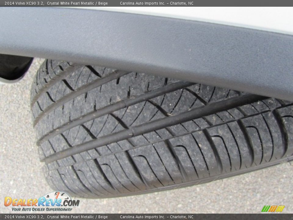 2014 Volvo XC90 3.2 Crystal White Pearl Metallic / Beige Photo #27