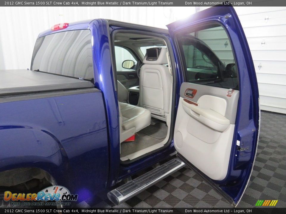 2012 GMC Sierra 1500 SLT Crew Cab 4x4 Midnight Blue Metallic / Dark Titanium/Light Titanium Photo #21