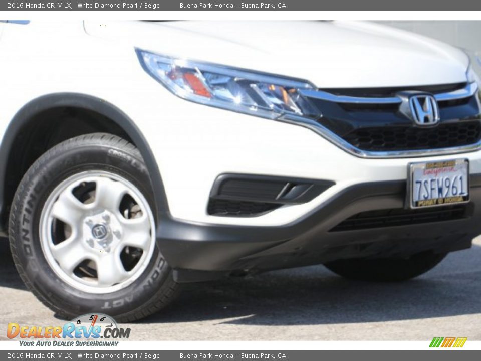 2016 Honda CR-V LX White Diamond Pearl / Beige Photo #3