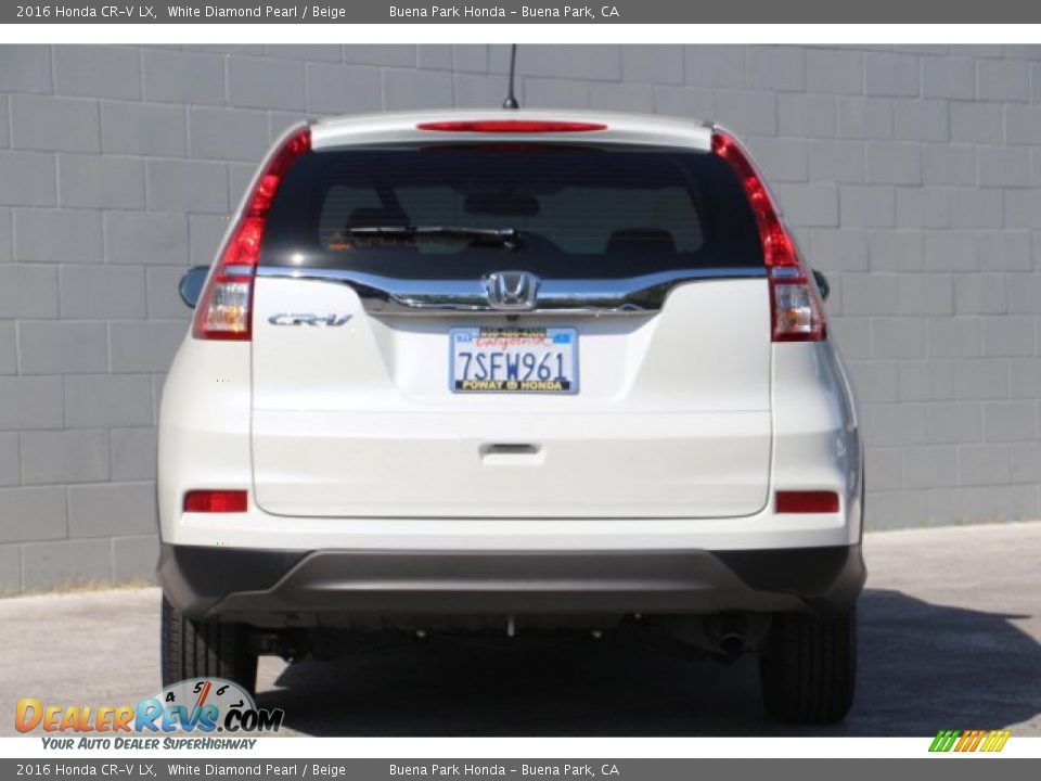 2016 Honda CR-V LX White Diamond Pearl / Beige Photo #7