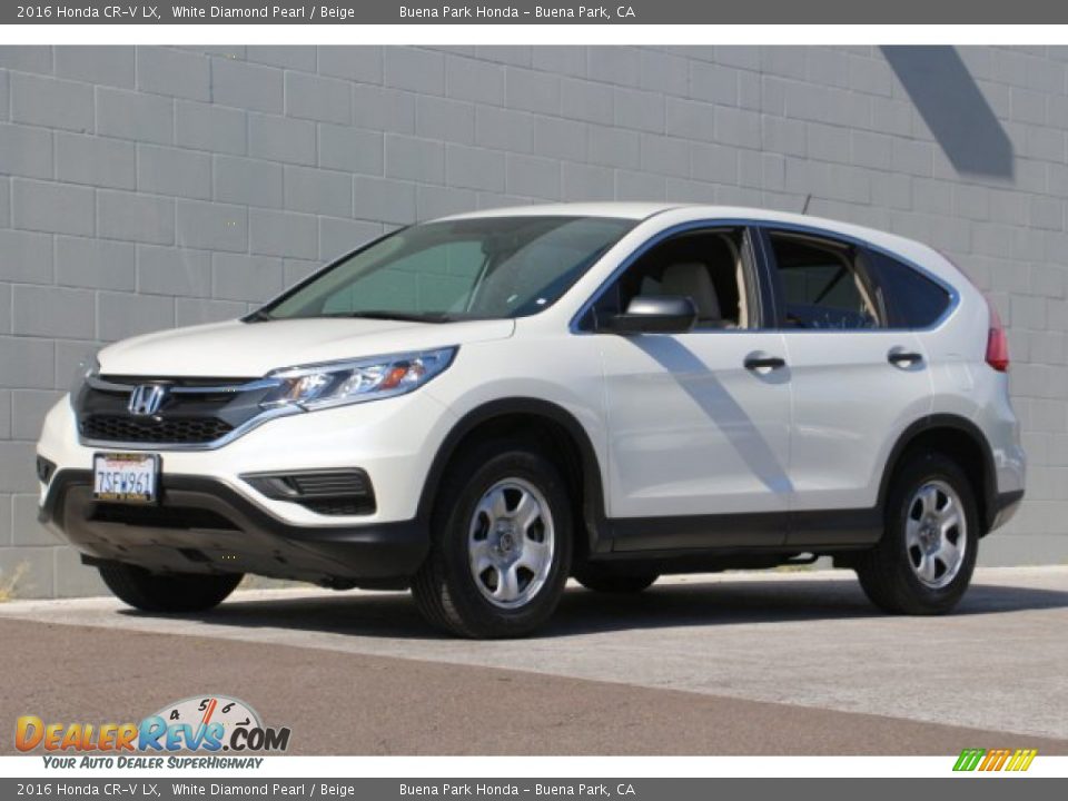 2016 Honda CR-V LX White Diamond Pearl / Beige Photo #10