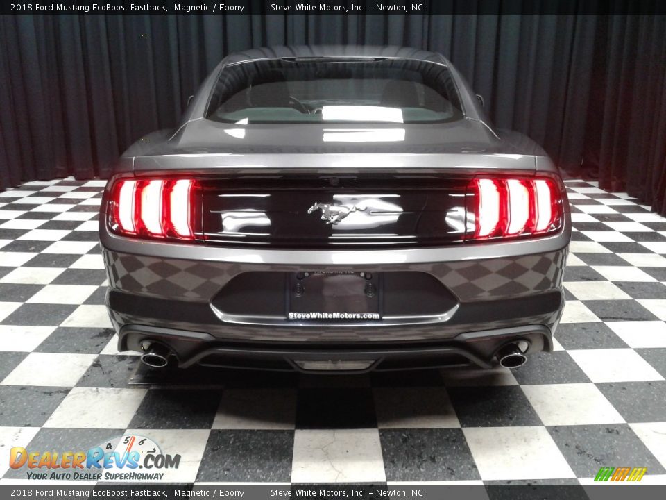 2018 Ford Mustang EcoBoost Fastback Magnetic / Ebony Photo #7