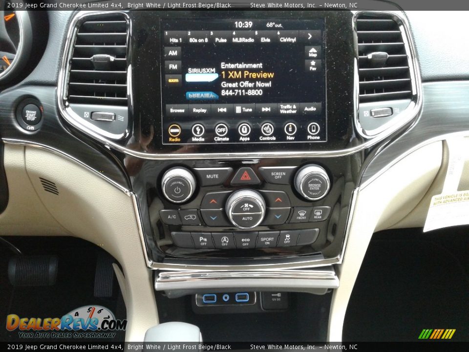 2019 Jeep Grand Cherokee Limited 4x4 Bright White / Light Frost Beige/Black Photo #22